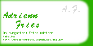 adrienn fries business card
